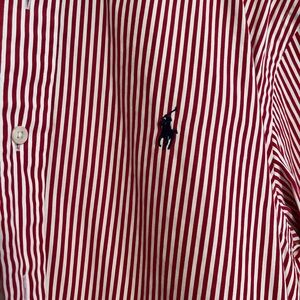 Ralph Lauren Medium men’s red/white striped button down